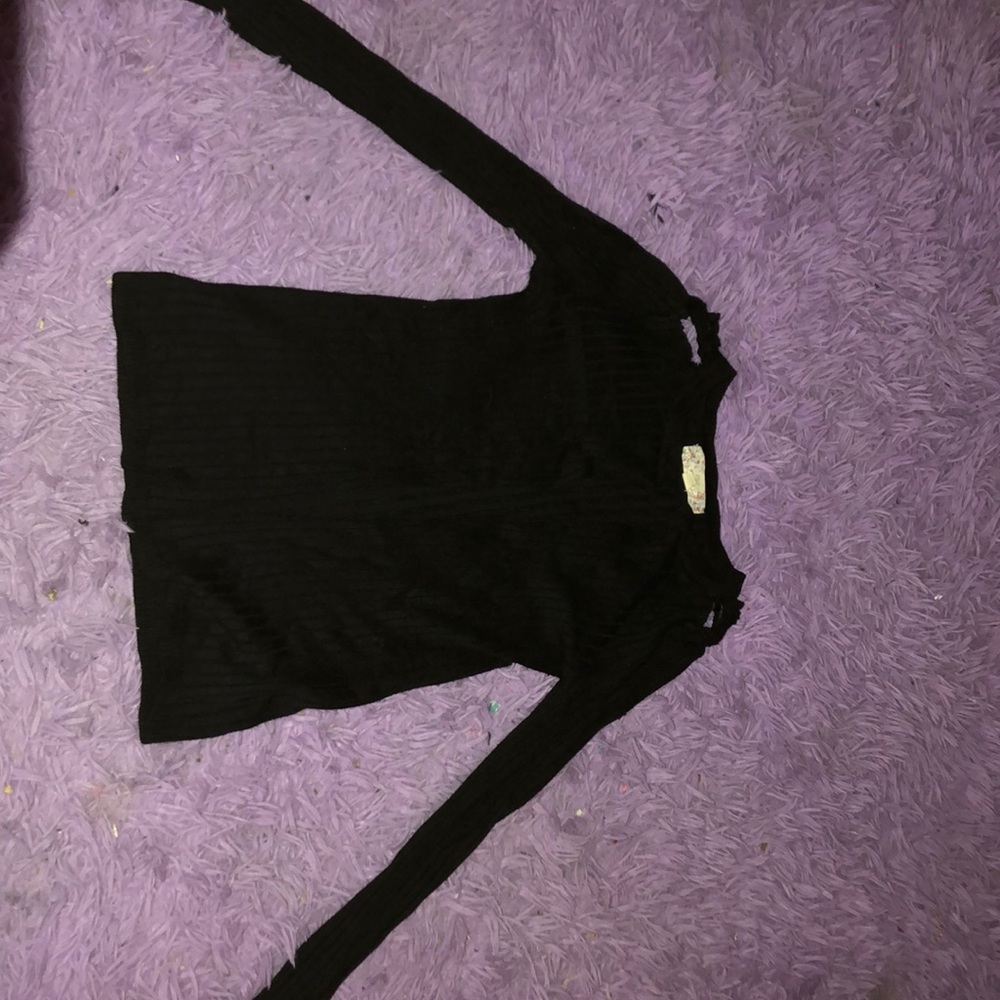 Plain black blouse